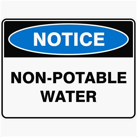 Non-potable Water - Discount Safety Signs New Zealand
