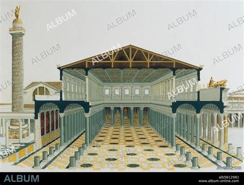 PETER CONNOLLY. Rome, Basilica Ulpia / Reconstruction - Album alb5812981