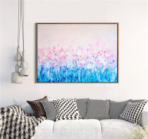 Abstract Canvas Print Abstract Flower Giclee Print Fine