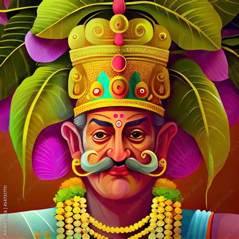 mahabali or maveli, Kerala old king. he is coming for every year onam celebration. Stock ...