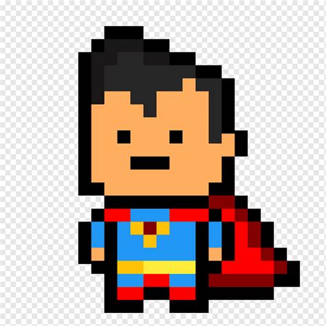 Superman logo Pixel art Batman, superman, heroes, text, superhero png | PNGWing