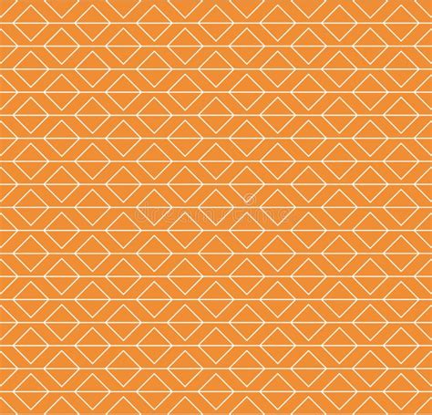 Orange Geometric Seamless Pattern Stock Illustration - Illustration of ...