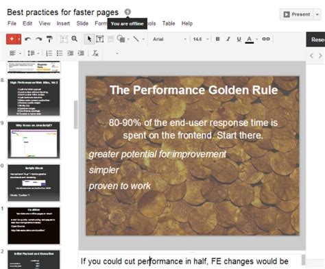 Offline Google Slides