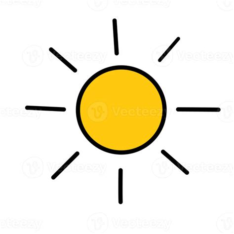 Cute sun simple illustration for kids drawing 14011992 PNG