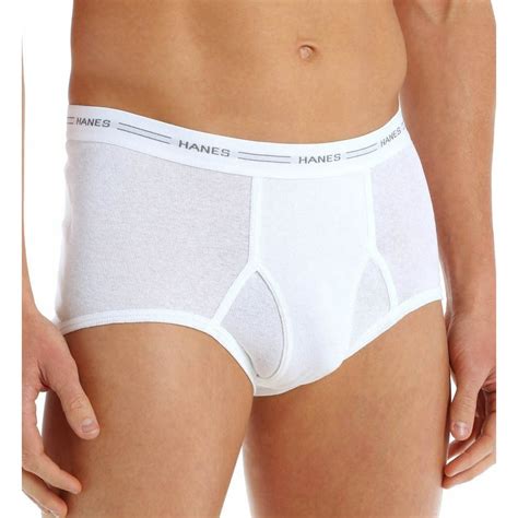 Hanes - Hanes Mens White Briefs 9 Pack ComfortSoft Tagless Full Rise ...