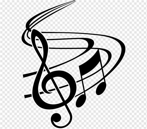 Musical note Clef, Musical elements, angle, text, monochrome png | PNGWing