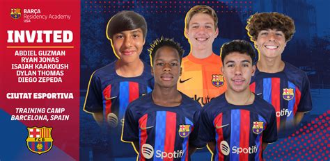 Players Invited to Barca Academy Camp Experience in Barcelona