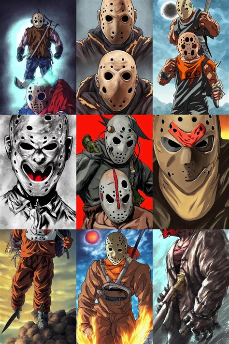 jason voorhees!!! big face close up concept art as a | Stable Diffusion