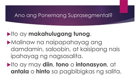 SOLUTION: Ponemang suprasegmental - Studypool