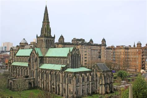 Glasgow Cathedral from the Necropolis, Scotland Stock Image - Image of ...