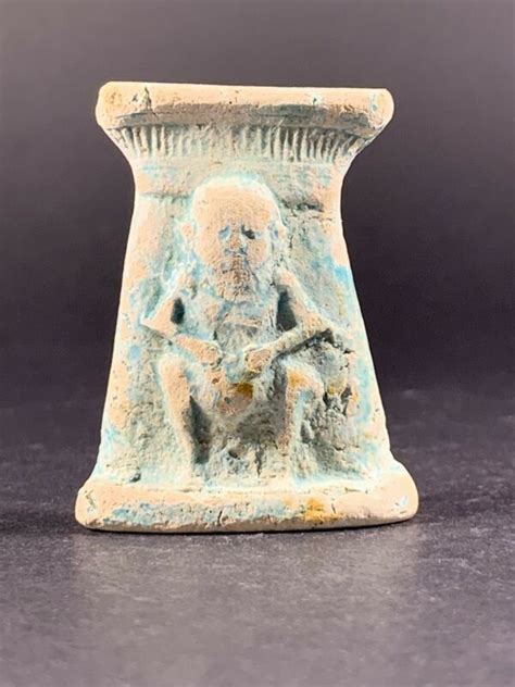 STUNNING ANCIENT EGYPTIAN FAIENCE BES STATUETTE - CIRCA 1200-700BC -- Antique Price Guide ...