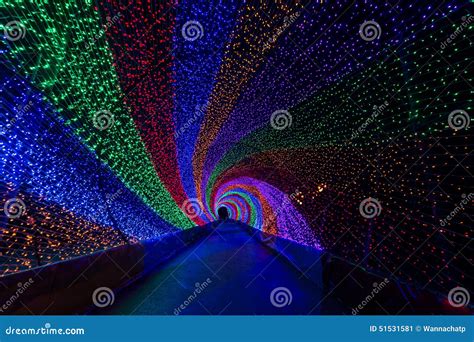 Colorful light tunnel stock image. Image of light, glitter - 51531581