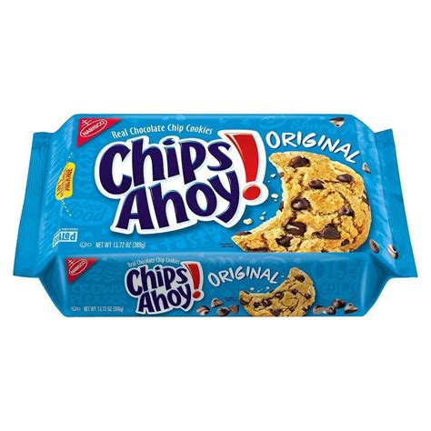 Chips Ahoy! Original Chocolate Chip Cookies -13oz | Chip cookies, Chips ahoy, Chocolate chip