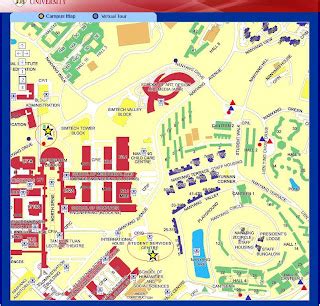 Tifa , Aeris , Marlene + Sean Koh: NTU Campus map + Route A to D