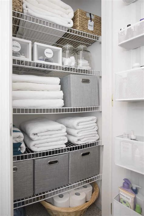 Small Linen Closet Organization Ideas