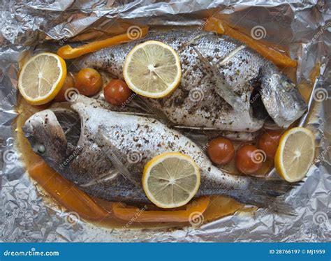 Cooked fish stock image. Image of closeup, tasty, healthy - 28766197