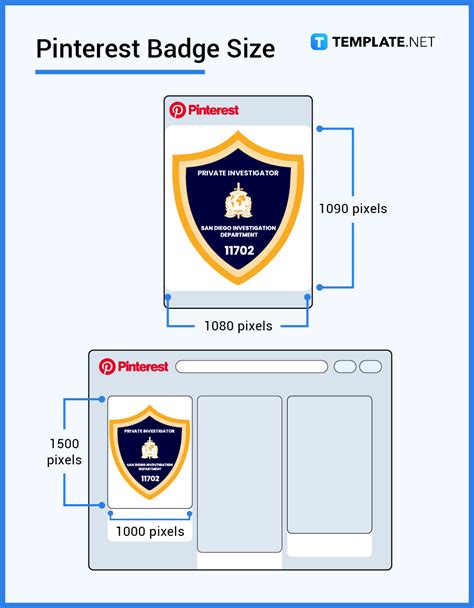 Badge Sizes - Dimension, Inches, mm, cms, Pixel