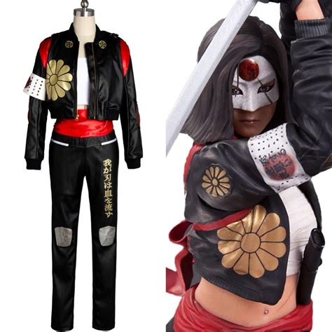 Suicide Squad Adult Halloween Cosplay Costume Katana Dress Gown Suit ...