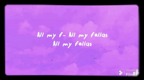 all my fellas (song) - YouTube