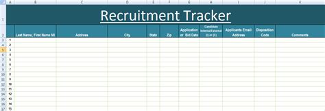 Recruitment Tracker Excel Template XLS – Microsoft Excel Templates | Excel templates ...