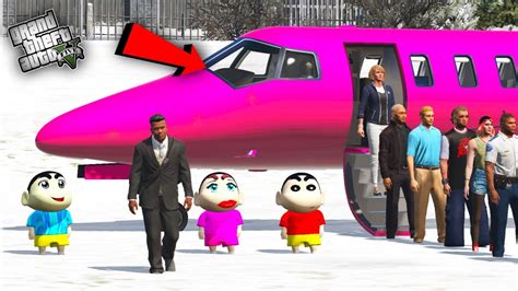 GTA 5 : Franklin Landing First Flight Experience With Shinchan ...