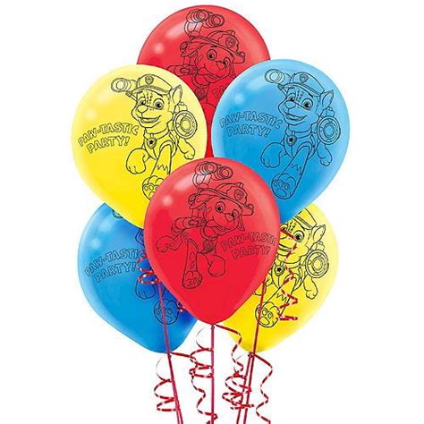 PAW Patrol Balloons 6ct Party City | Paw patrol party supplies, Paw patrol birthday party, Paw ...