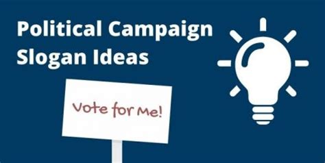 Political Slogan Ideas for Candidates Running for Office