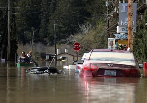 Photos Show California Residents Paddling Around As Catastrophic Floods ...