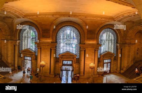 The New York City Public Library interior. Completed in 1911, the ...