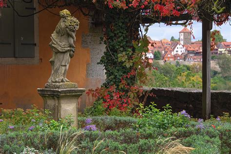 Statues of Rothenburg Castle Garden 7 Photograph by Jenny Rainbow