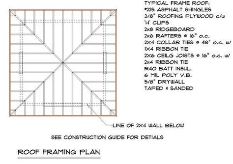 Shed Roof Framing Plan