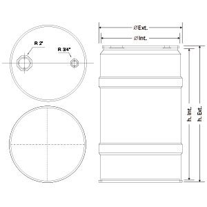 Tight Head Steel Drum | Bidones metálicos REBICE,S.A.