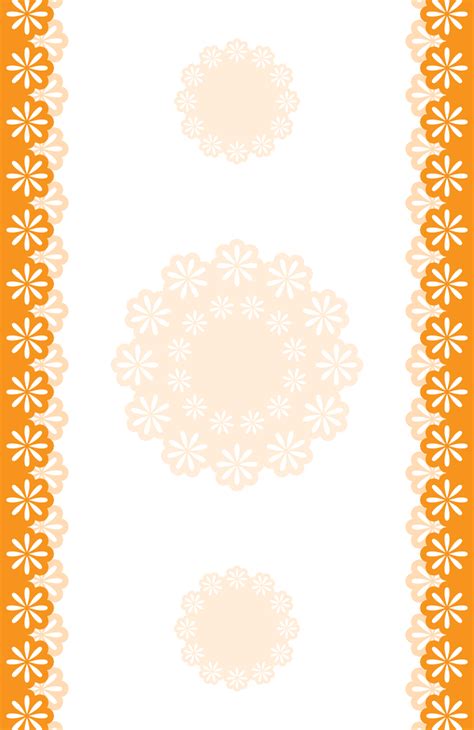 Orange Floral Borders - 11 x 17 by SparkleStuff on DeviantArt