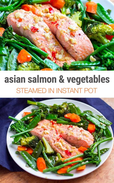 Instant Pot Salmon & Vegetables (Steamed, 15-Minutes)