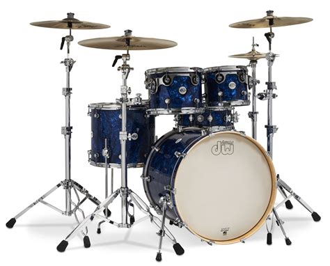 DW Design Series Maple 5pc Drum Set Deep Blue Marine - Dales Drum Shop 2023