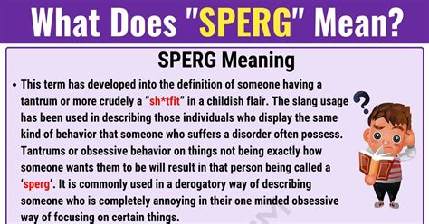 Sperg Meaning: What Does Sperg Mean? with Examples • 7ESL