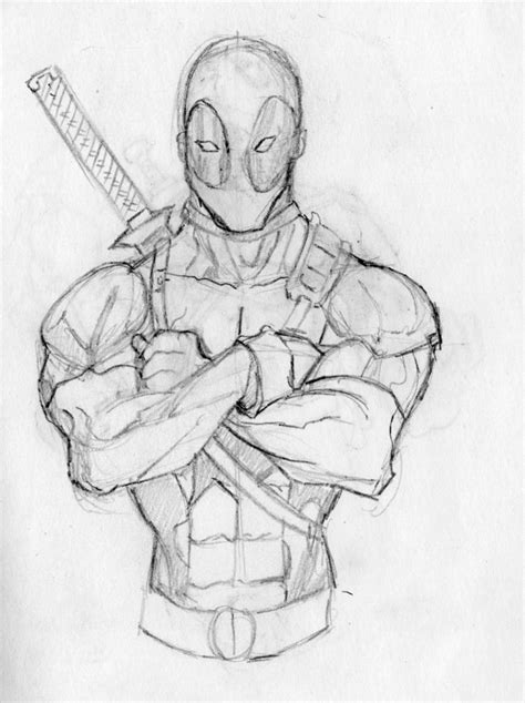 Deadpool Sketch by EllisonIllustrations on DeviantArt