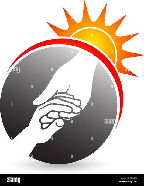 helping hand logo Stock Photo - Alamy