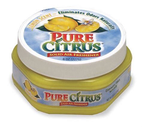 PURE CITRUS Lemon Scented Air Freshener Jar, Yellow, 1 EA - 1MPY7|NA92 ...