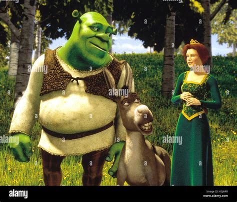 SHREK Shrek, Donkey, Princess Fiona, SHREK [L-R] MIKE MEYERS voices ...