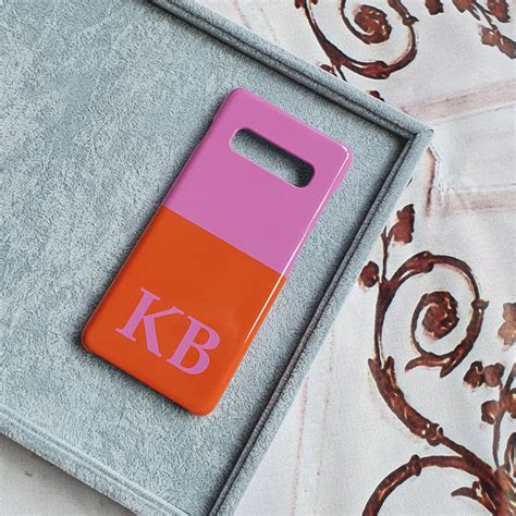 Pink and Orange personalised phone case