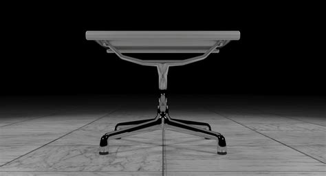 Eames Executive White Leather Ottoman By Herman Miller 3D Model - TurboSquid 1980483