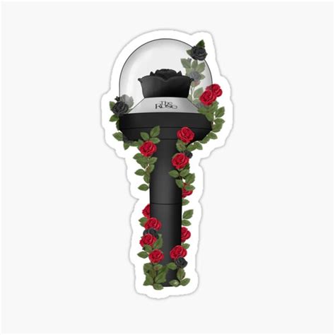 "The rose Lightstick" Sticker for Sale by RetroAttic | Redbubble