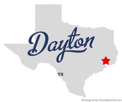 Map of Dayton, TX, Texas