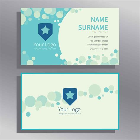 Creative Business Card Template 180896 Vector Art at Vecteezy