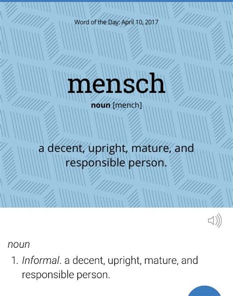 Mensch | Meaningful words, Words, New words