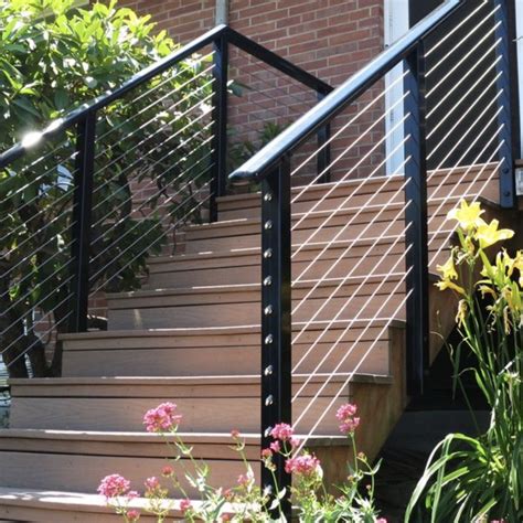 This customer from Seattle, WA installed the black aluminum Stainless Cable & Railing system to ...