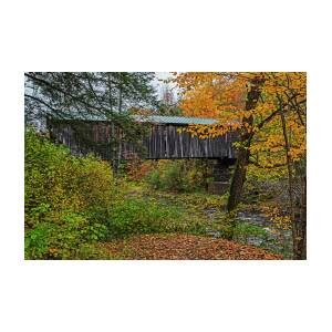 Jeffersonville Poland Covered Bridge Jeffersonville VT Fall Foliage ...