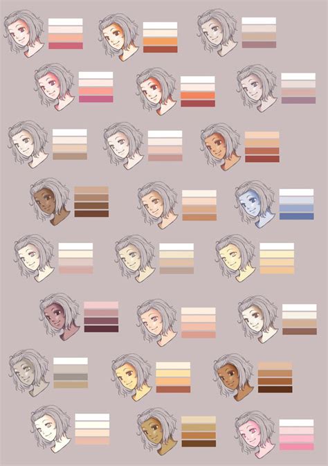 9 best Characters- Skin tones images on Pinterest | Color palettes, Digital paintings and Art ...