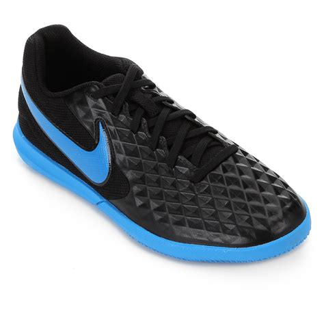 Chuteira Nike Tiempo Legend 8 Club IC Black/Blue Hero - Century Sports